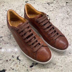 M. GEMI | Men’s Brown Leather Sneaker Size 44 | US 11